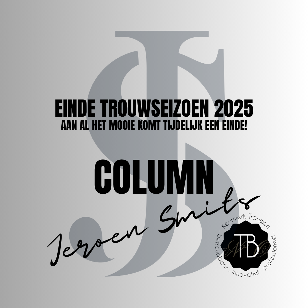 Einde trouwseizoen 2025 in zicht!