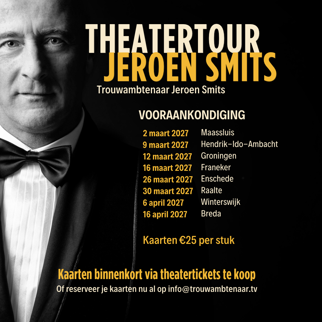 Theatertour 2027 schema eerste acht theaters