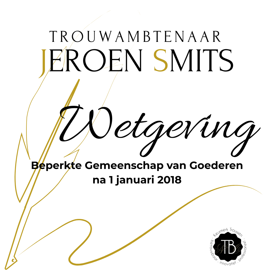 Beperkte gemeenschap van goederen na 1 januari 2018